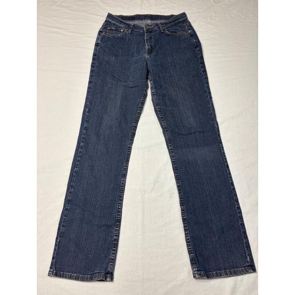Riders by Lee Womens Blue Straight Leg Jeans Dark Wash Size 14L RAS-R535-012